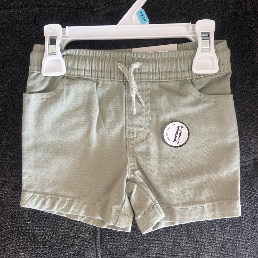 Kids Olive Green Shorts